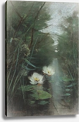 Постер Хагемайстер Карл Teichlandschaft mit Seerosen