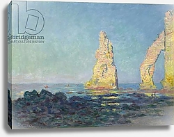 Постер Моне Клод (Claude Monet) The Needle of Etretat, Low Tide; Aiguille d'Etretat, maree basse, 1883
