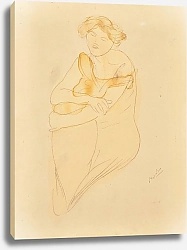 Постер Роден Огюст Femme à la robe jaune