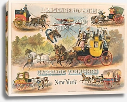 Постер График Ко D. Rosenberg & Sons, стандартные лакокрасочные материалы для карет, Нью-Йорк
