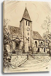 Постер Дюфур Жан-Жюль Eglise St Germain de Charonne