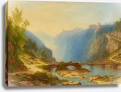 Постер Моргенштерн Карл Brücke über den Aniene unterhalb von Tivoli