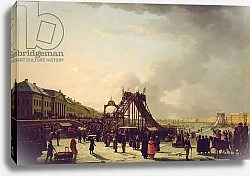 Постер Школа: Русская 19в. The rollercoasters on the Neva in St. Petersburg, 1803 1