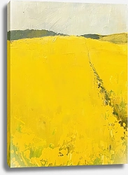 Постер Endless field of rapeseed
