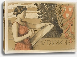 Постер Орлик Эмиль V.D.B.K.i.B. Verein Deutscher Bildender Künstler 1895 in Böhmen, Prag