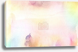 Постер Розовая акварель