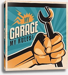 Постер Ретро плакат автомеханика