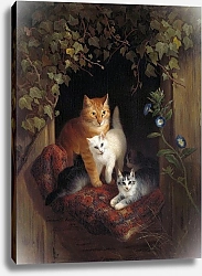 Постер Роннер-Нип Генриетта Cat with Kittens