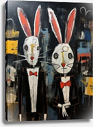 Постер Bizarre animals. Rabbits