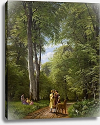 Постер Сковгаард П. С. A Beech Wood in May near Iselingen Manor, Zealand