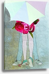 Постер Поцелуй под зонтом