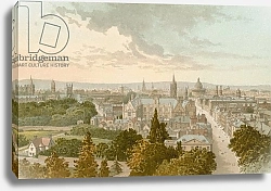 Постер Школа: Английская 19в. Oxford from Magdalen Tower