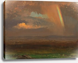 Постер Черч Фредерик Закат над широким ландшафтом