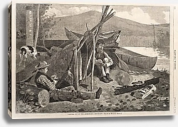 Постер Хомер Уинслоу Разбиваем лагерь в горах Адирондак