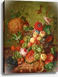 Постер Редиг Джон Кристиан Früchtestillleben mit Tonvase