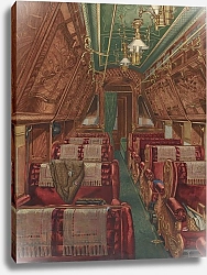 Постер Школа: Американская 20в. Interior of Pullman Coach 1888