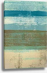 Постер Коричнево-голубая абстракция