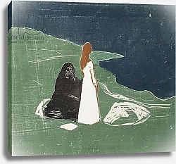 Постер Мунк Эдвард Women at the Seashore; Frauen am Meeresufer,