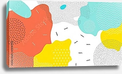 Постер Абстрактный поп-арт разноцветной фон