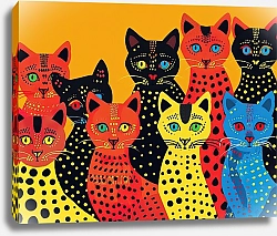 Постер Dotted animals. Cats №21