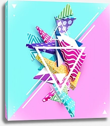 Постер Абстрактная красочная геометрическая композиция 4