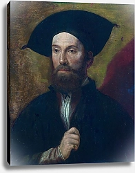 Постер Неизвестен Портрет мужчины в большой черной шляпе
