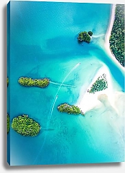 Постер Лодки у тропических островов