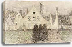 Постер Сиданер Анри Béguinage avec vieilles femmes