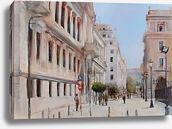 Постер Городская улица, Афины, Греция