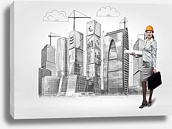 Постер Женщина-архитектор