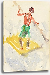 Постер Рольфс Кристиан Junge auf einem Floß