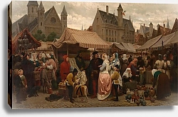 Постер Вайн Феликс Ярмарка в Генте в средние века