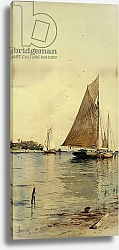 Постер Бричер Альфред Drying the Sails, Oyster Boats, Patchogue, Long Island,