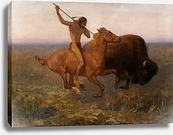Постер Деминг Эдвин Indian Hunting Buffalo