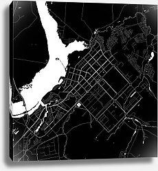 Постер План города Набережные Челны, Россия