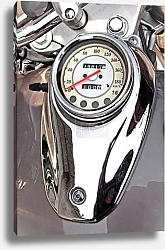 Постер Motorcycle speedometer