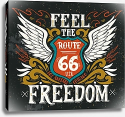 Постер Feel the freedom. Route 66