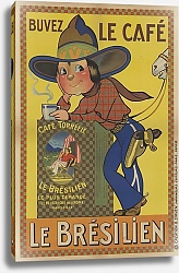 Постер Сирвен Б. Buvez le café Le Brésilien. Marseille