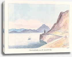 Постер Смит Чарльз Гамильтон Straits of Gibraltar From the Back of the Rock