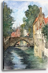 Постер Гилберт Касс On the Canal, Bruges