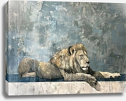 Постер Lion's peaceful pause