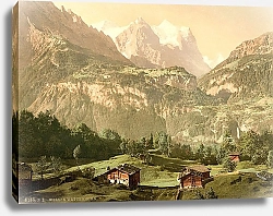 Постер Швейцария. Гора Веттерхорн