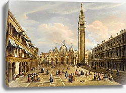 Постер Занин Франческо Piazza San Marco looking east towards the Basilica, Venice