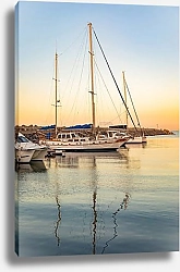 Постер Закатные мгновения в гавани Кейптауна, ЮАР