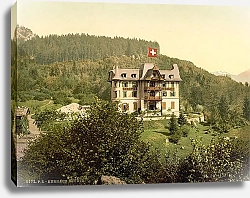Постер Швейцария. Отель Kurhaus Brunig