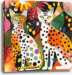 Постер Dotted animals. Cats №4