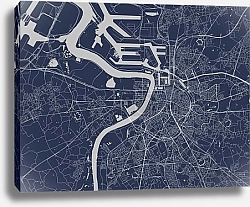 Постер Антверпен: Геометрия Городских Улиц