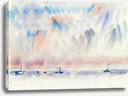 Постер Демут Чарльз Bermuda Sky and Sea with Boats