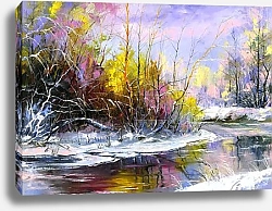 Постер Зимний пейзаж