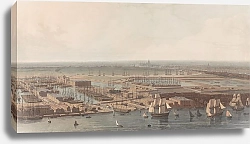 Постер Дэниэль Уильям A View of the Commercial Docks at Rotherhithe